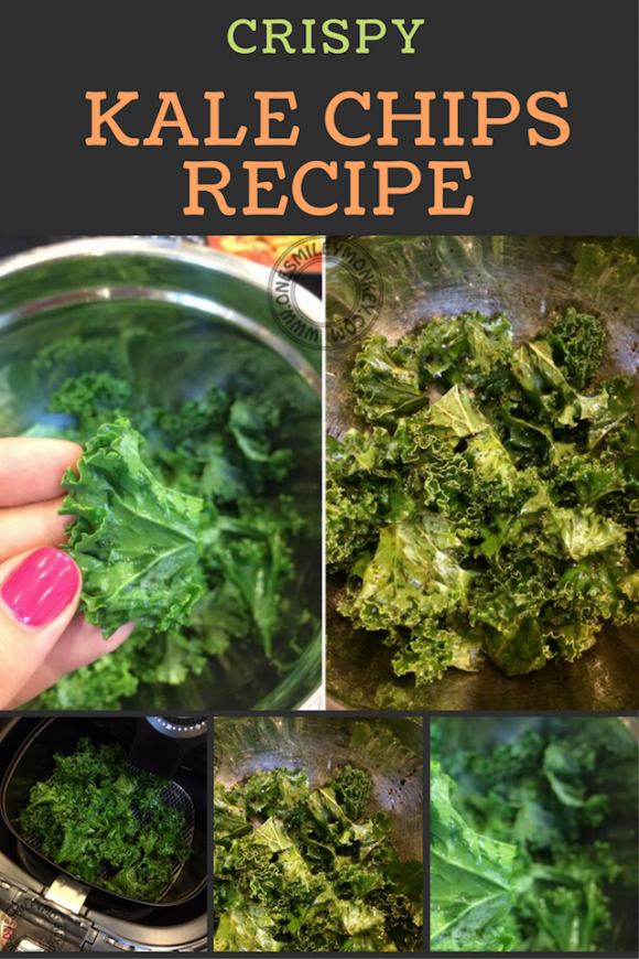 Crispy Kale Chips Recipe - OneSmileyMonkey.com