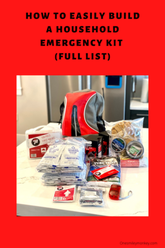 How To Build A Household Emergency Kit - OneSmileyMonkey.com