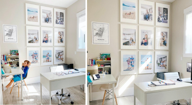 How To Create A Simple Desk Gallery Wall