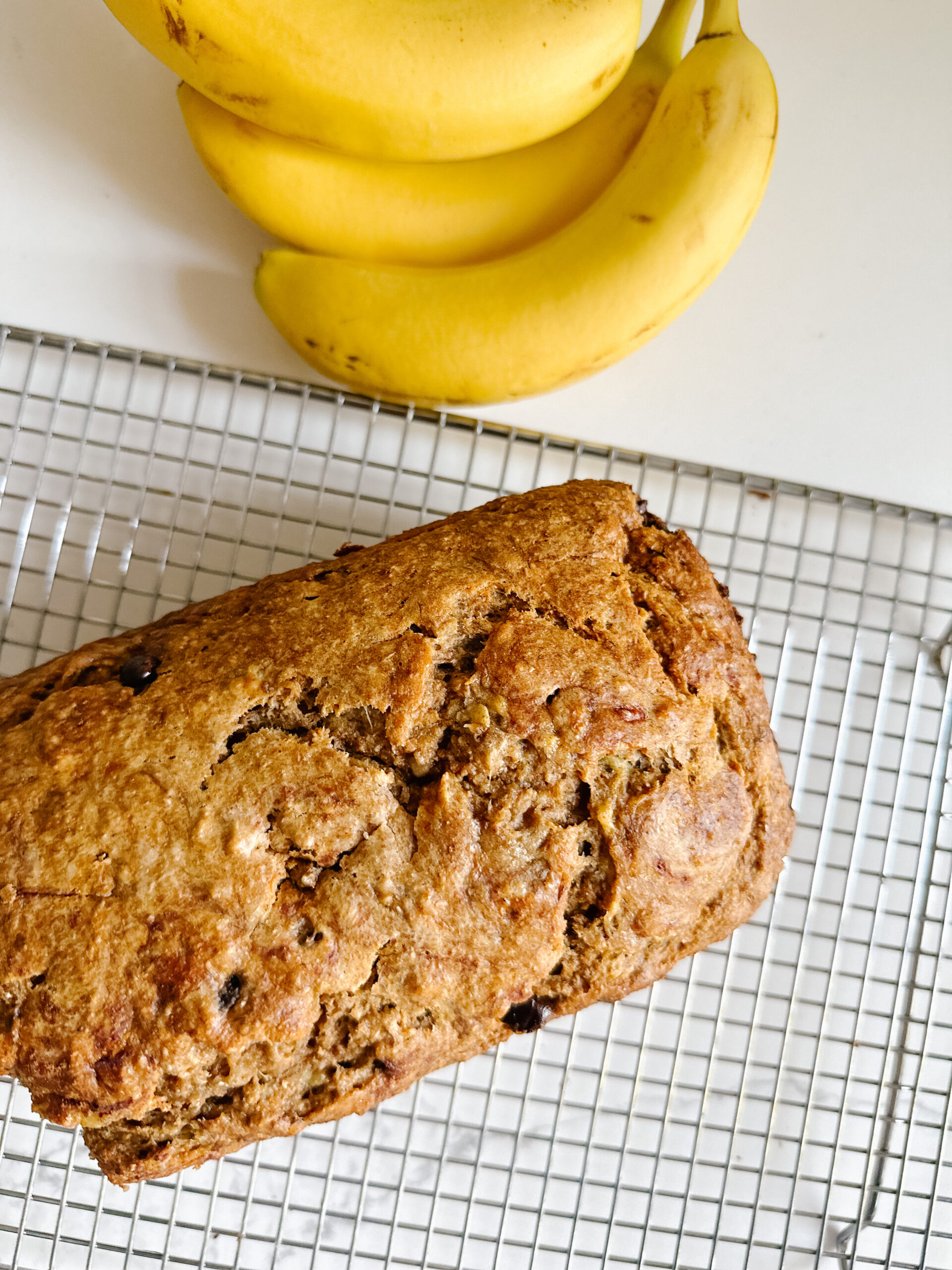 100% Whole Wheat Banana Bread Recipe - OneSmileyMonkey.com